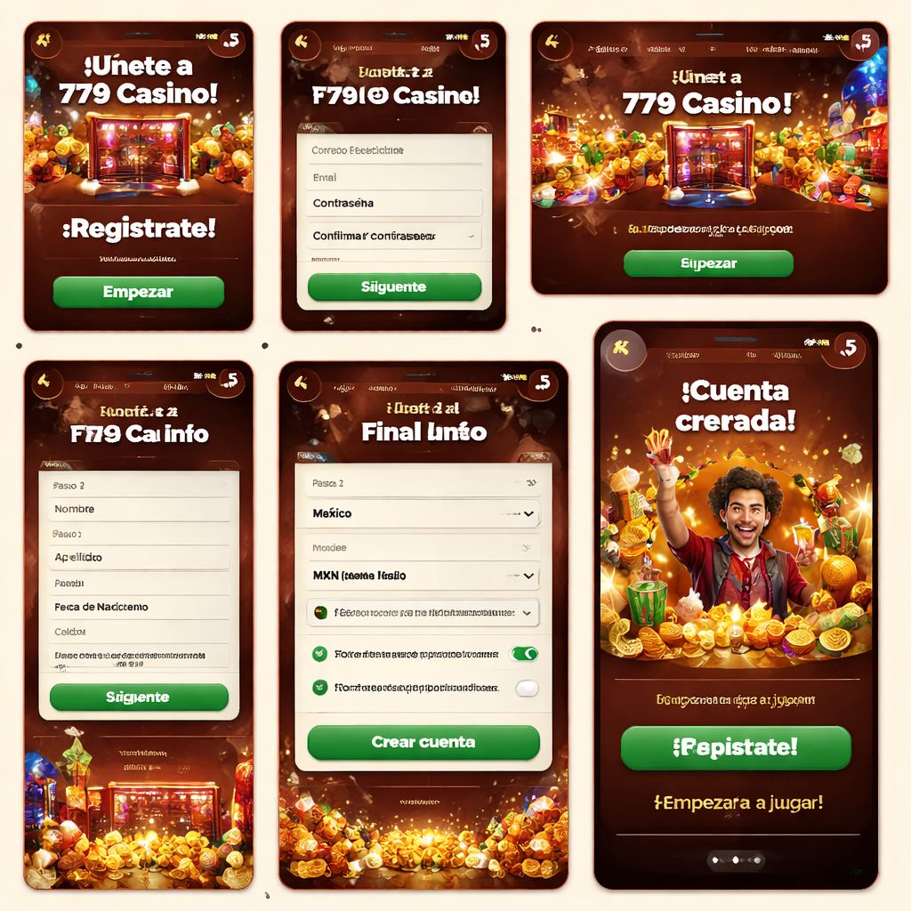 Creación de nueva cuenta y configuración de perfil de usuario 779 Casino