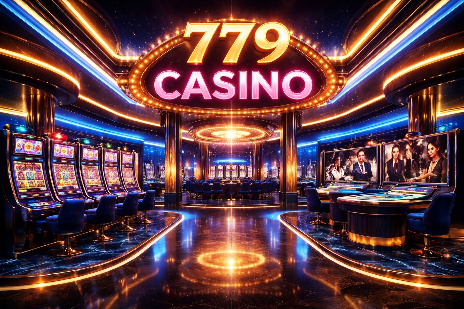 Lobby de casino en línea de 779 Casino con juegos en vivo y tragamonedas para México