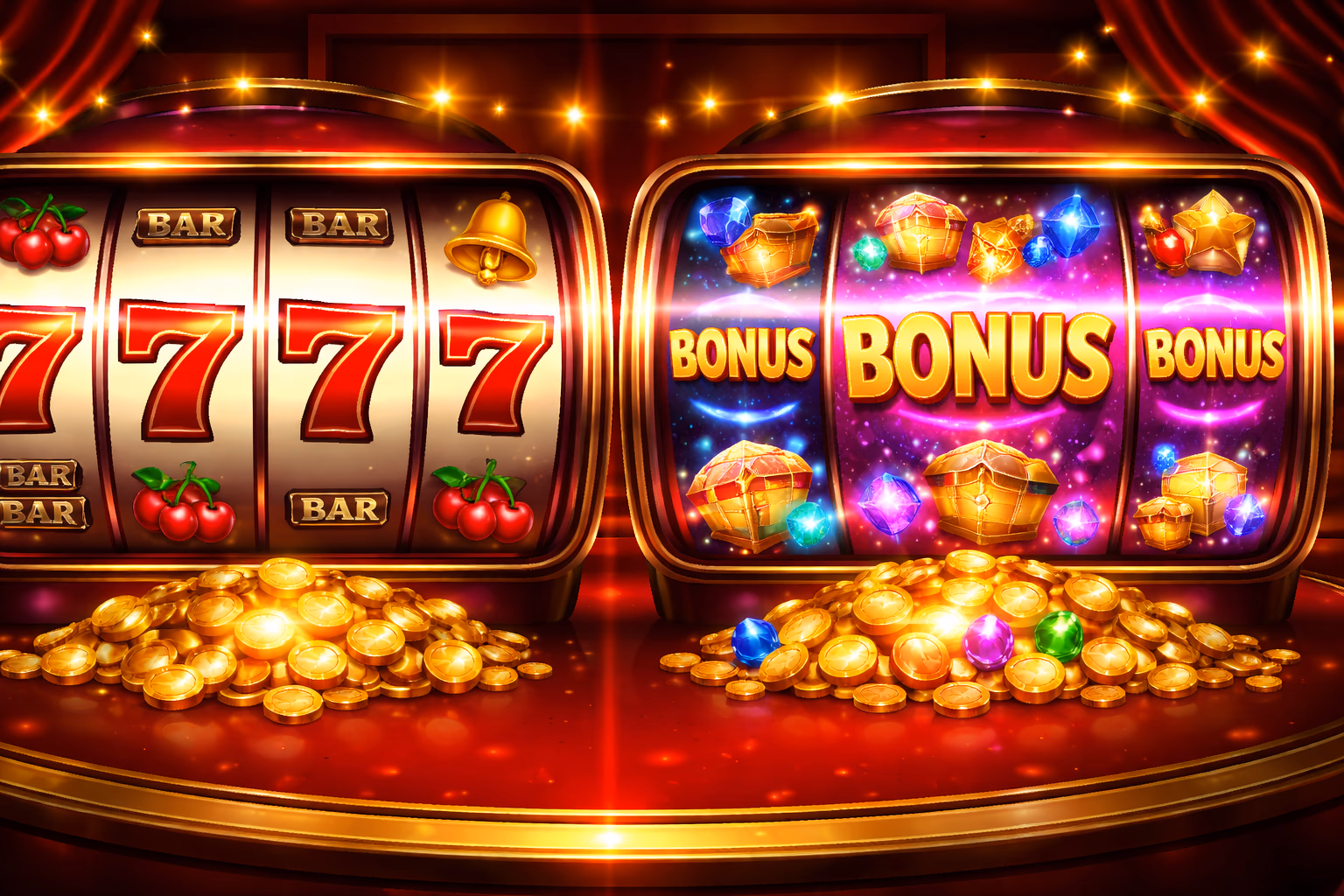 Pantalla de comparación de las mejores tragamonedas de 779 Casino